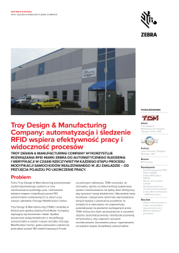 PDF: Pobierz pełną relację o rozwiązaniu Zebry dla Troy Design