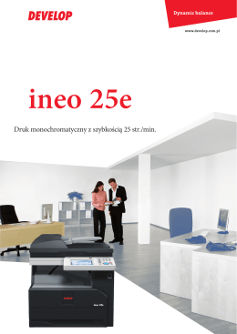 ineo 25e broszura - printservice.com.pl