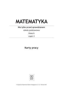 matematyka - Wydawnictwa Szkolne i Pedagogiczne