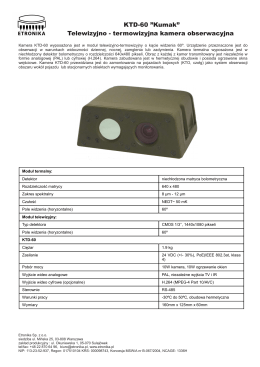 KTD-60 ”Kumak” Telewizyjno - termowizyjna kamera