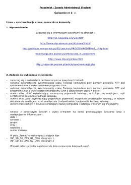 Przedmiot : Zasady Administracji Sieciami Ćwiczenie nr 3 v1 Linux