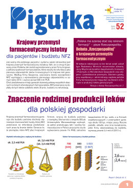 Znaczenie rodzimej produkcji leków dla polskiej gospodarki