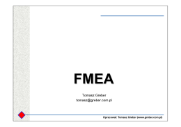Analiza FMEA - Tomasz Greber