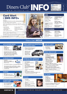Card Alert i SMS info+ - Diners Club International