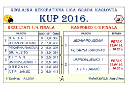 KRL KUP 2016.