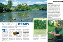 Monitoring ORAVY - slovenský rybársky zväz