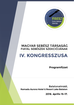 Elérhető a FISESZ IV. Kongresszusának végleges programja