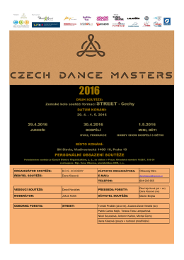 propozice - Czech Dance Organization
