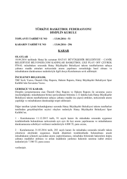 karar 296 hatay büyükşehir belediyesi – canik belediyesi