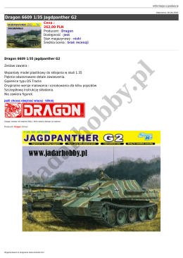 Dragon 6609 1/35 Jagdpanther G2