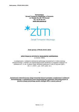 M2M - SIWZ publikacja
