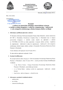 Protokół - Komenda Powiatowa PSP w Obornikach