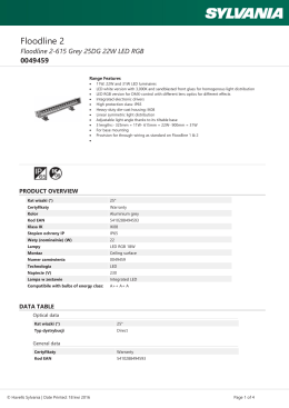 Floodline 2-615 Grey 25DG 22W LED RGB