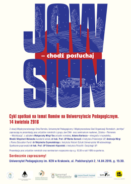 Jaw SIun druk 2016 A3.indd - Uniwersytet Pedagogiczny w Krakowie