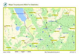 Mapa Turystyczna RDLP w Gdańsku