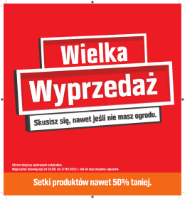 Setki produktów nawet 50% taniej.