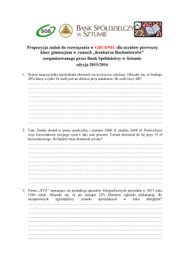 Propozycja zadań - grudzień - pdf