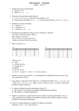 Algebra - lista 1