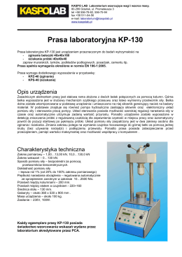 Prasa laboratoryjna KP-130