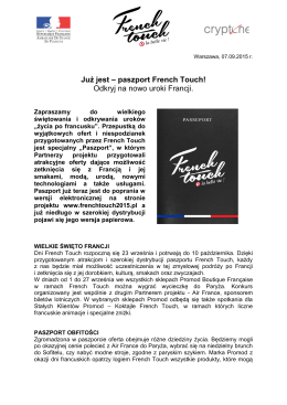 Już jest – paszport French Touch!