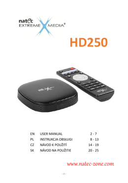 HD250 - user manual