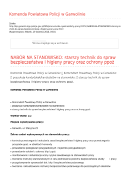 Generuj PDF - Komenda Powiatowa Policji w Garwolinie