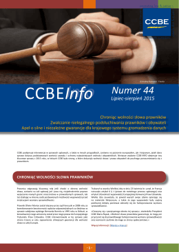 CCBEinfo numer 44