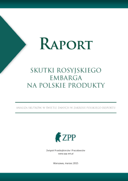 Skutki rosyjskiego embarga na polskie produkty