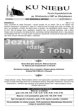 Numer 12.07 i 19.07. 2015 - Parafia we Władysławowie