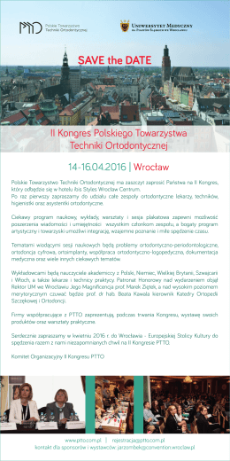 save the date PTTO Wrocław