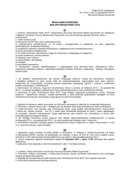 Regulamin konkursu `Wolontariusz Roku 2015` [format: PDF]