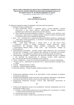 Regulamin - O Uczelni - Akademia Morska w Gdyni
