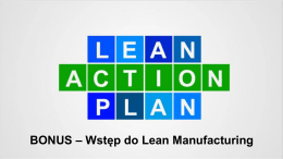 Wstęp do Lean Manufacturing