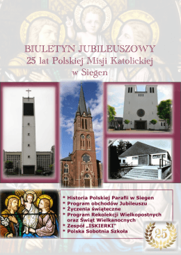 BIULETYN JUBILEUSZOWY 25 lat Polskiej Misji Katolickiej w Siegen