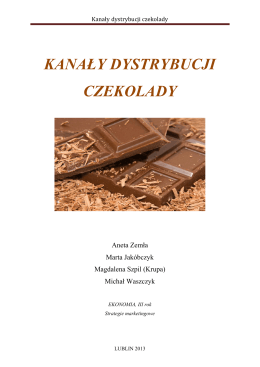 Kanały dystrybucji czekolady