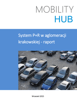 System P+R w aglomeracji krakowskiej
