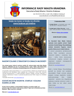 Informacje Rady Miasta Krakowa