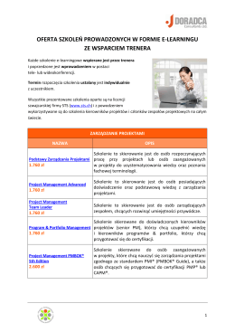 Oferta szkoleń elearningowych - Doradca Consultants Ltd. Sp. z o. o.
