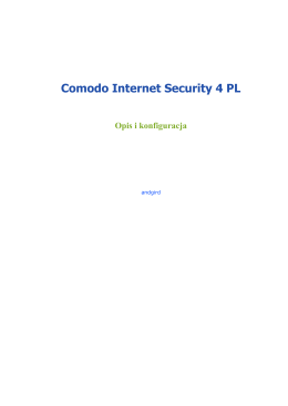 Comodo Internet Security 4 PL - poradnik