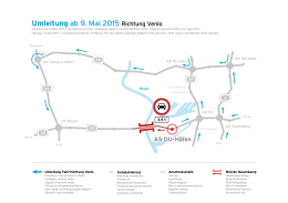 Umleitung ab 9. Mai 2015 Richtung Venlo