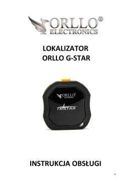 Instrukcja lokalizatora ORLLO G-STAR