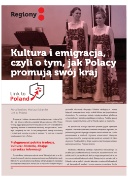 Kultura i emigracja, czyli o tym, jak Polacy promują swój kraj