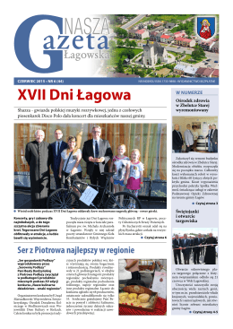 Nasza Gazeta Łagowska - Czerwiec 2015