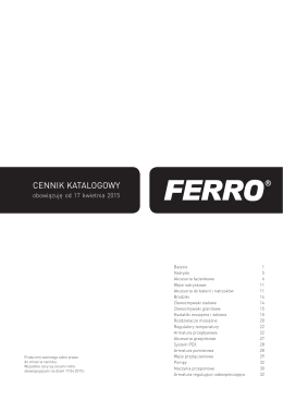 Cennik katalogowy FERRO 2015-04-17