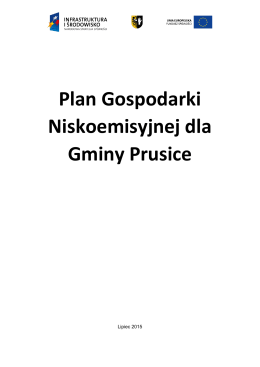Plan Gospodarki Niskoemisyjnej dla Gminy Prusice