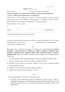 Umowa część 2 - MPRD w Ostrowcu Świętokrzyskim