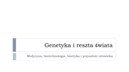 Genetyka i reszta świata