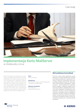 Implementacja Kerio MailServer