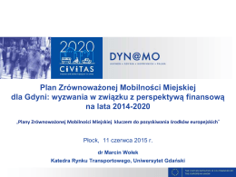 Plan Zrównoważonej Mobilności Miejskiej dla Gdyni