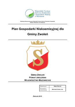 Plan Gospodarki Niskoemisyjnej dla Gminy Zwoleń